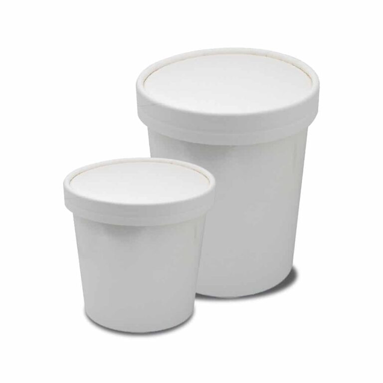 White tubs & lids